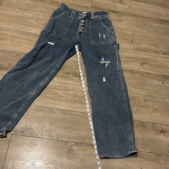 SO Relaxed Fit Distressed Blue Jeans - Picture 6 of 12